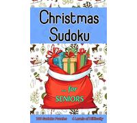 Sudoku Christmas Stocking Fillers for Seniors: Pocket-Sized 5x8 inch Activity Book with 100 Puzzles and 4 Levels of Difficulty for Kids or Adults