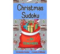 Sudoku Christmas Stocking Fillers for Teachers: Pocket-Sized 5x8 inch Activity Book with 100 Puzzles and 4 Levels of Difficulty for Kids or Adults