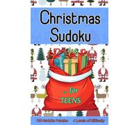 Sudoku Christmas Stocking Fillers for Teens: Pocket-Sized 5x8 inch Activity Book with 100 Puzzles and 4 Levels of Difficulty for Kids or Adults