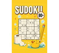 Sudoku da Bagno: 80 Rompicapi in 3 Livelli con Soluzioni | Enigmistica per Adulti in Medio-Grande Formato - Idea Regalo Divertente