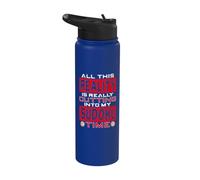 Sudoku Design for Crossword Puzzle Lover - My Sudoku Time Stainless Steel Insulated Water Bottle