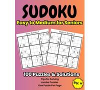 Sudoku Easy to Medium Book for Seniors Volume 4: Jumbo Large Print Book for Seniors with Fun Brain-Boosting Challenges