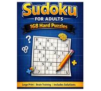 Sudoku for Adults - Hard Puzzles: Large Print | Brain Training | Includes Solutions