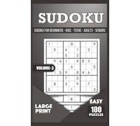 Sudoku for Everyone: Volume 3: 100 Easy Sudoku Puzzles with Solutions in a Portable 5x8 Pocket Book - Large Print for Kids, Teens, Adults & Seniors