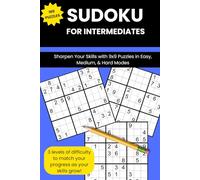 Sudoku for Intermediates: Sharpen your skills with 9×9 Sudoku puzzles in Easy, Medium, and Hard modes.