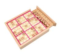 Sudoku for Kids, Colored Sudoku Puzzles with Drawer, Educational Wooden Board Games for Home, School, Travel, Style-2
