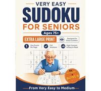 Sudoku for Older Adults: Large Type Sudoku for Seniors | Easy Large Print Puzzles | One Puzzle Per Page | Full Solutions