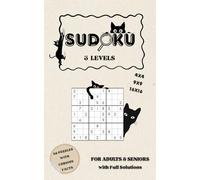 SUDOKU for travel with 3 Levels - Easy, Medium & Hard | Relax Anywhere with Fun Cat Illustrations and Curious Facts: Sudoku Puzzles in Pocket Size | ... Cat Illustrations and Fun Facts on Every Page