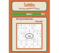 Sudoku Fun For Adults & Teens Volume 2 8.5X11: 200 Easy to Read Puzzles - Easy Level