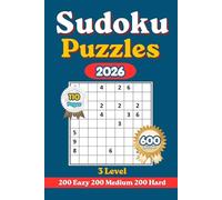 Sudoku Hard Puzzle Book for Adults: 600 Sudoku Puzzles (Easy, Medium & Hard) | Large Print Brain Games for Rela: 600 Puzzles for All Levels - Easy, ... - Hours of Fun for Teens, Adults & Seniors