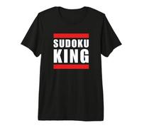 Sudoku King Funny Sudoku Saying Joke Premium T-Shirt