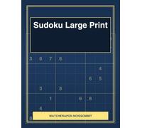 Sudoku Large Print: 50 Puzzles for Adults and Seniors - 10 Difficulty Levels