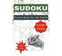 Sudoku: Large Print Book | 6 x 9 | 100 Puzzles | Pretty Floral Design | Medium Difficulty | Great Gift | Solutions Included
