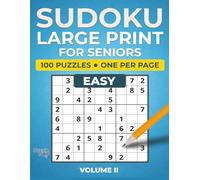 Sudoku Large Print for Seniors - Easy - Volume II: 100 All-New Puzzles with Jumbo Grids | 3-Level Progression to Help Build Confidence (Puzzle Pop Large Print Sudoku for Seniors)