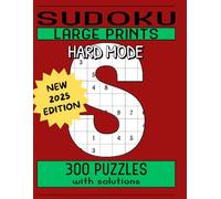 Sudoku Large Prints 300 puzzles: Big all hard level sudoku book: Brain puzzles