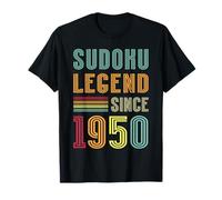 Sudoku Legend 1950 Numbers Puzzle 75th Birthday Sudoku T-Shirt