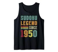 Sudoku Legend 1950 Numbers Puzzle 75th Birthday Sudoku Tank Top