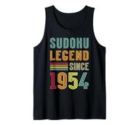 Sudoku Legend 1954 Numbers Puzzle 71st Birthday Sudoku Tank Top