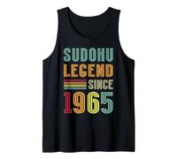 Sudoku Legend 1965 Numbers Puzzle 60th Birthday Sudoku Tank Top