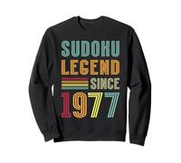 Sudoku Legend 1977 Numbers Puzzle 48th Birthday Sudoku Sweatshirt
