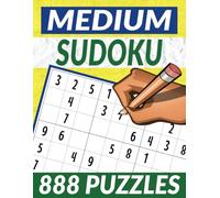 Sudoku - Medium: 888 Logic Puzzles, Six Per Page, 9 x 9 Grids, Large Pages (Sudoku Books by Michael Martin)