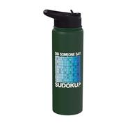 Sudoku Number Game Puzzle Logic Player Nine Grids Expert Stainless Steel Insulated Water Bottle
