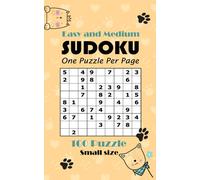 Sudoku One Puzzle Per Page Small Size Easy and Medium: 100 Puzzles Sudoku Books for Adults and Kids Easy to Medium , Activity & Puzzle Book Pocket Size for Traveling
