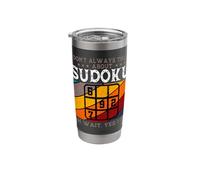 Sudoku Player Number Game Puzzle Logic Expert Retro Vintage Stainless Steel Insulated Tumbler