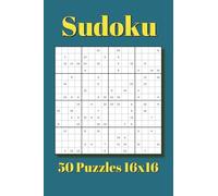 Sudoku Pocket Size Puzzle Book: 50 Puzzles, 16x16 Grid Size | 4x6 inches, 80 pages | for Vacations, Holidays, and Travel (Pocket Size Puzzle Books 4x6 inches)