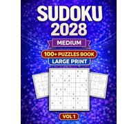 SUDOKU Pullzes For Adult 9X9 2028: Sudoku Puzzle Book with Full Solutions - Medium Skill Levels (Sudoku Book for Adults)