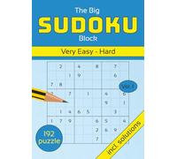 Sudoku Puzzle Book: 192 Puzzles from Very Easy to Hard - Brain Training for Adults and Seniors