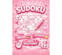 Sudoku Puzzle Book 9x9 for Adults: 100 Easy & Medium: Relaxing Sudoku Puzzles with Solutions - Improve Focus, Memory & Logic Skills - 50 Easy + 50 Medium Levels