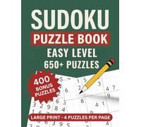Sudoku Puzzle Book: Easy Level Edition | 650+ Large Print Puzzles | 8.5x11 inches | Solutions Included in the Book | Gentle Brain Exercise for All Ages (The Ultimate Sudoku Collection)
