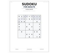 Sudoku Puzzle Book for Adults: 100 Hard Sudoku Puzzles with Solutions - Large Grid, One Puzzle Per Page, Perfect for Beginners to Advanced Players ... Mastery - Hard & Expert Sudoku Collection)