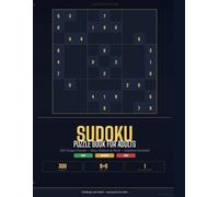 Sudoku Puzzle Book for Adults: 300 Easy, Medium & Hard Sudoku Puzzles | Large Print Brain Games with Solutions