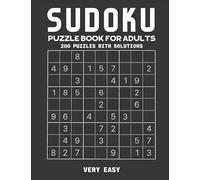 Sudoku Puzzle Book For Adults: Sudoku Puzzle Book For Adults With Solutions, Very Easy sudoku 200 puzzles