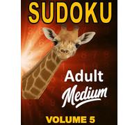 Sudoku Puzzle Book for Adults: Volume 5, Medium Difficulty, Large Puzzle Grid, Sudoku for Adults, Teens, Seniors, Brain Games, Mental Stimulation, Great gift idea