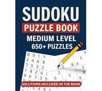 Sudoku Puzzle Book: Medium Difficulty Edition with 650+ Puzzles | Large Print | 8.5x11 inches | Solutions Included in the Book | The Ultimate Brain ... Focus & Fun (The Ultimate Sudoku Collection)