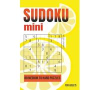 Sudoku Puzzle Book Medium to Hard Level Small Travel size: 80 Brain Games for Adults & Seniors with Solutions at the back | mini book (Summer edition 2025)