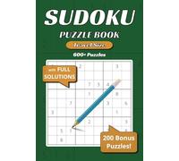 Sudoku Puzzle Book: Travel Size Sudoku Puzzle Book Easy to Hard | 6x9 inches, 600+ Puzzles Plus FREE 200 more for download | Great Gift for Vactions, Holiday, Free time and Relaxing