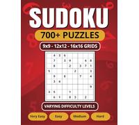 SUDOKU: Puzzle Challenges for Beginners to Experts with Three Grid Sizes, Selective Solutions, and Progressive Difficulty