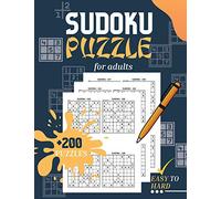Sudoku Puzzle for Adults: Large Print Sudoku Book for Adults with 4 levels of difficulty Logic Puzzles and Brain Games For Adults