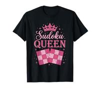 Sudoku Queen Geek Puzzle Solver Brain Game Player Math Fan T-Shirt