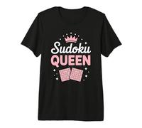 Sudoku Queen Puzzle Lover Cute Logic Game Design Premium T-Shirt