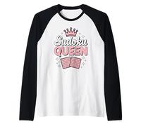 Sudoku Queen Puzzle Lover Cute Logic Game Design Raglan Baseball Tee