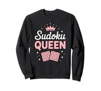 Sudoku Queen Puzzle Lover Cute Logic Game Design Sweatshirt