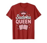 Sudoku Queen Puzzle Lover Cute Logic Game Design T-Shirt