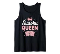 Sudoku Queen Puzzle Lover Cute Logic Game Design Tank Top