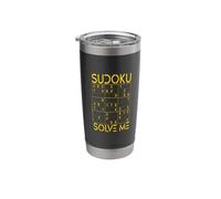 Sudoku Solve Me Puzzle Logic Brain Sports Puzzles Stainless Steel Insulated Tumbler