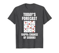 Sudoku T-Shirt as Number Puzzle Sudoku T-Shirt, Men, Dark Heather Grey, Small